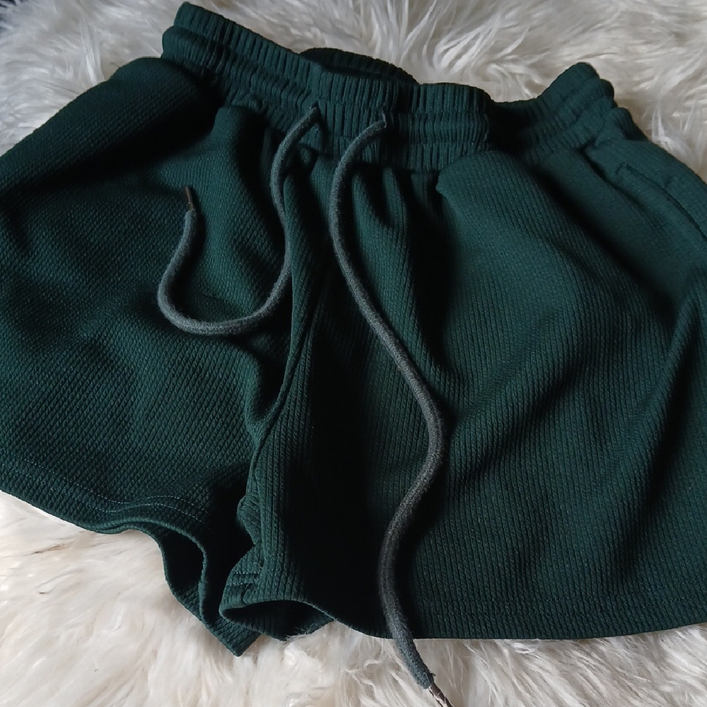 SHEIN Dark Green Athletic Shorts